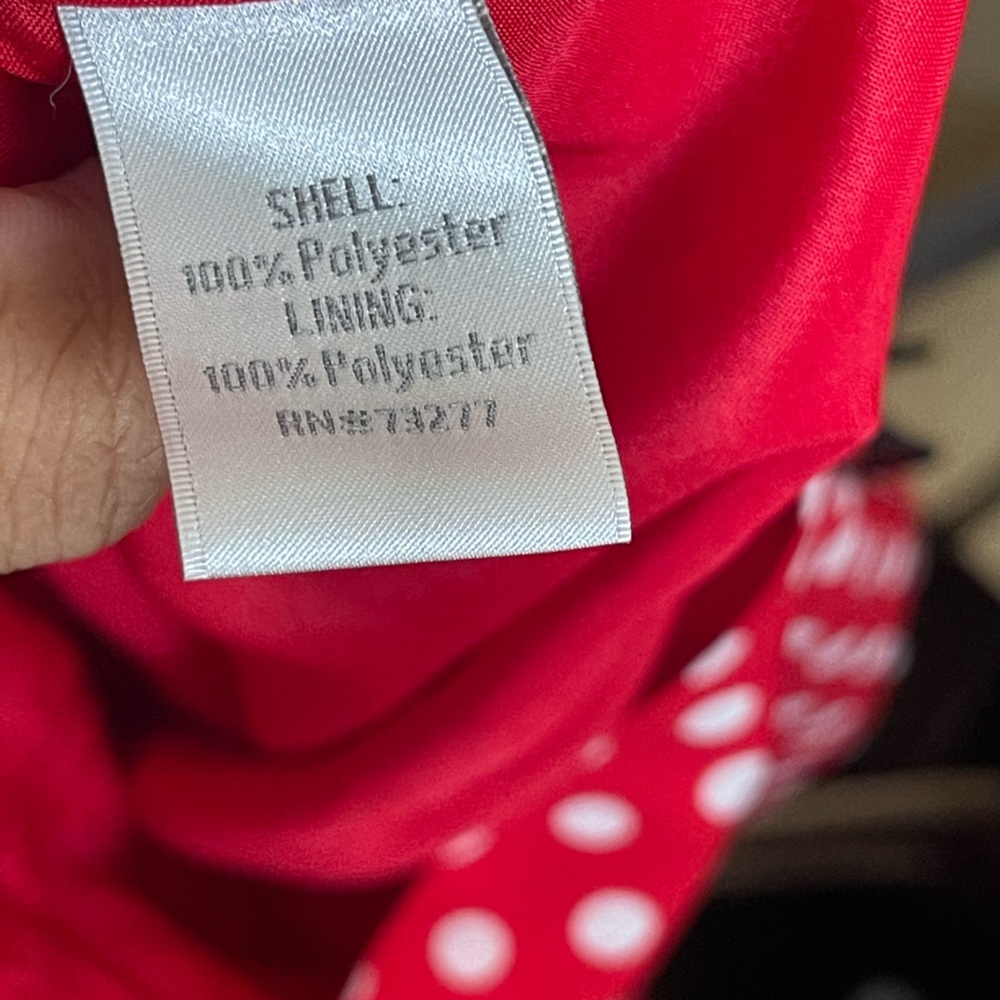 Disney Minnie Mouse LC Lauren Conrad Red White Polka Dot Bow Shorts Size XS - Picture 9 of 9